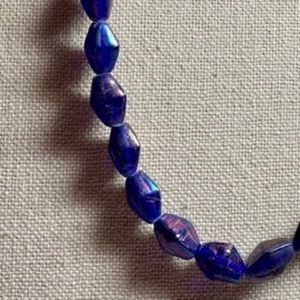 Purple Beaded Necklace.
